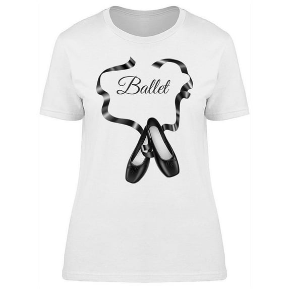 Ballet Black Pointers T-Shirt Women -Image by Shutterstock, Female Large
