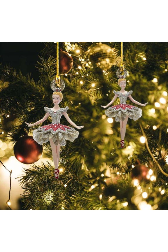 Ballet Christmas Acrylic Ornament Ballet Dancer Creative Cartoon Christmas Decoration Pendant Acrylic Car Pendant Backpack Key Chain 1Pc Ballet Pendant Clearance!