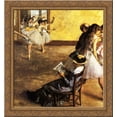 thumbnail image 1 of Ballet Class, the Dance Hall 24x20 Gold Ornate Wood Framed Canvas Art by Edgar Degas, 1 of 2