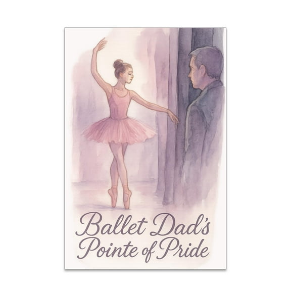 Ballet Dads Poster - Pastel Silhouette - Wall Decor for Dance Studio