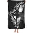 thumbnail image 1 of Ballet Dance Black and White Microfiber Beach Towels Oversized Soft Beach Blanket Absorbent Quick Dry Bath Towels Pool Towels Travel Beach Towels for Kids Adults, 1 of 16