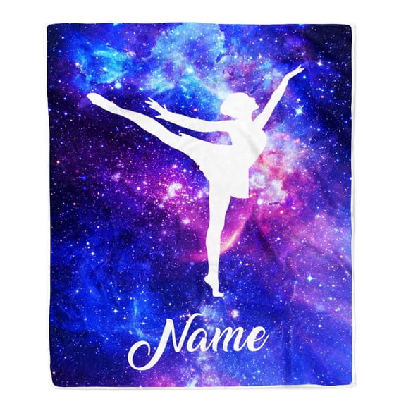Ballet Dance Blanket With Name For Daughter Niece Granddaughter Birthday Graduation Bed Fleece Blanket, 50x60in Fleece Blanket