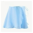 thumbnail image 1 of Ballet Dance Chiffon Wrap Skirt for Toddler Girls Women Ballerina Sheer Over Scarf for Dancing Pull-On Elastic Waistband Solid, 1 of 7