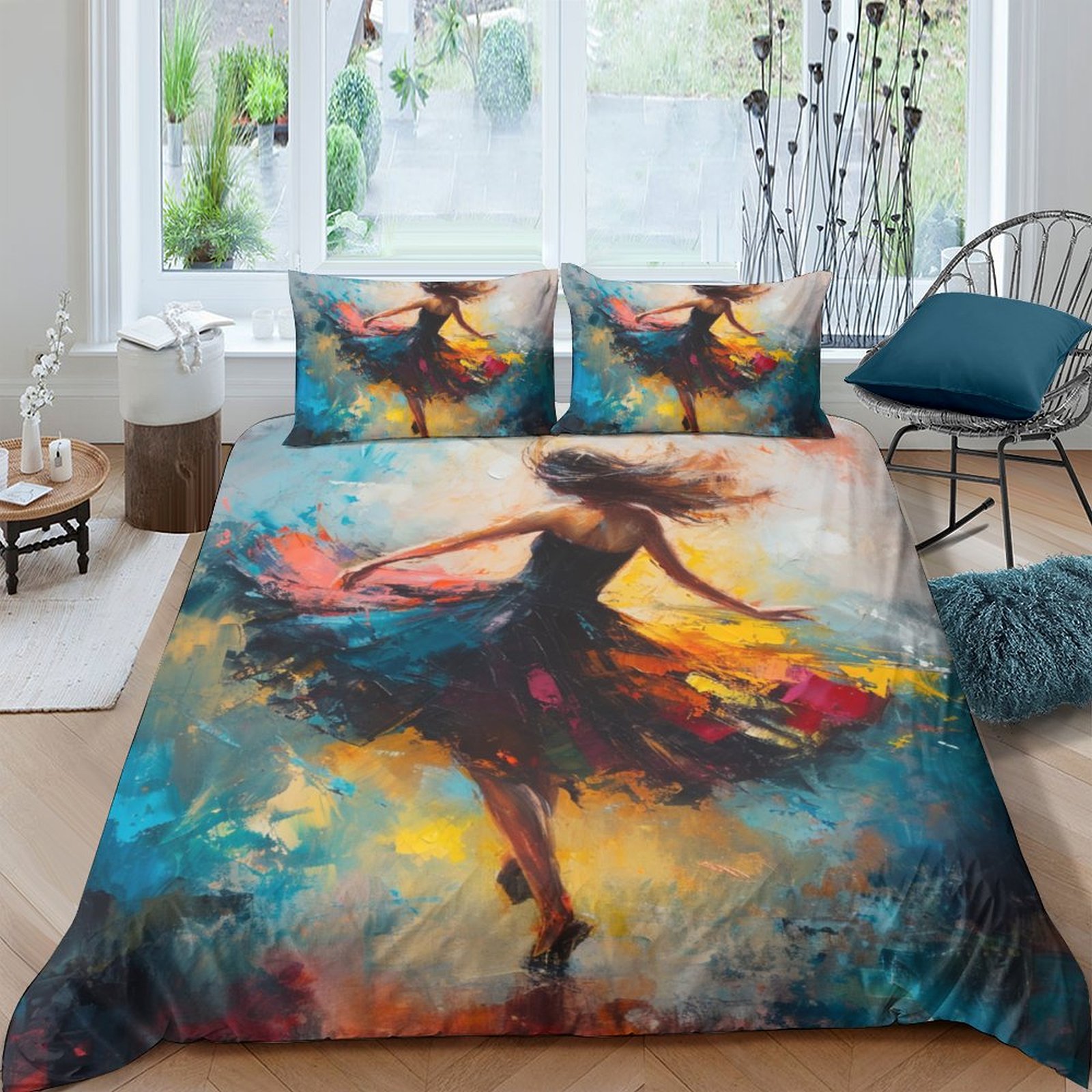 Ballet Dance Comforter Covers 3D Printed Bedding Set Quilt Cover Duvet