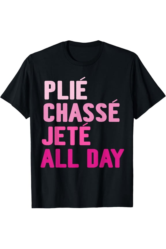 Ballet Dance Cute Ballerina Dancer Girls Funny Gift Idea T-ShirtMen and women, Black T-shirt, size: Extra large