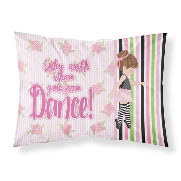 Ballet Dance Stripes Brunette Fabric Standard Pillowcase