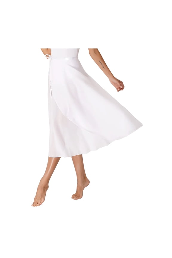 Ballet Dance Wrap Chiffon Skirt Long Split Skirt Dancewear Tutu Skate Skirt Ballerina