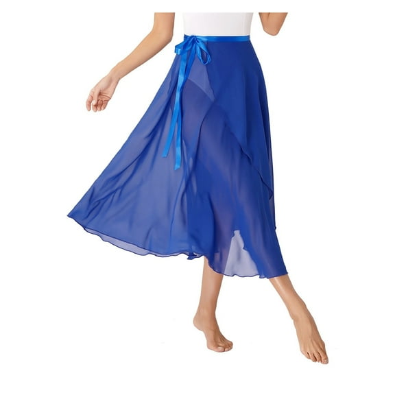 Ballet Dance Wrap Chiffon Skirt Long Split Skirt Dancewear Tutu Skate Skirt Ballerina