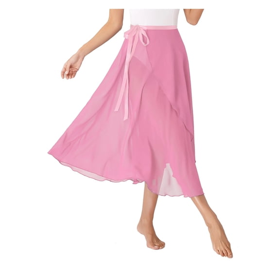 Ballet Dance Wrap Chiffon Skirt Long Split Skirt Dancewear Tutu Skate Skirt Ballerina