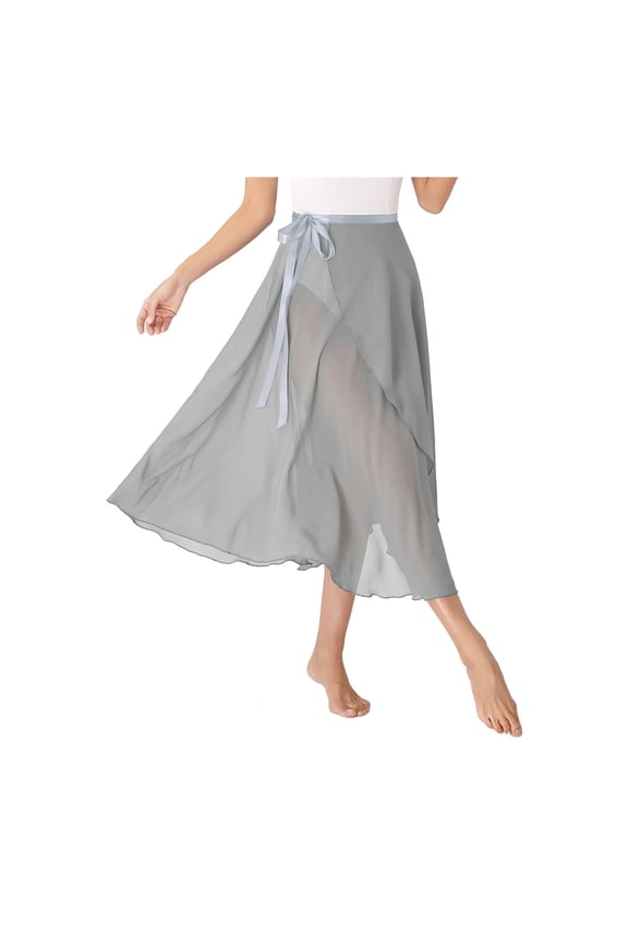 Ballet Dance Wrap Chiffon Skirt Long Split Skirt Dancewear Tutu Skate Skirt Ballerina