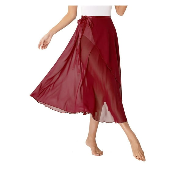 Ballet Dance Wrap Chiffon Skirt Long Split Skirt Dancewear Tutu Skate Skirt Ballerina