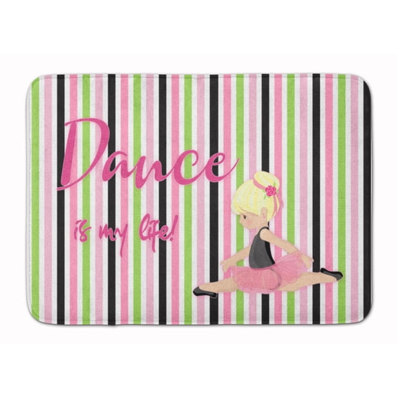Ballet Dance is my Life Blonde Machine Washable Memory Foam Mat