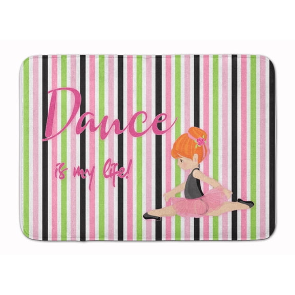 Ballet Dance is my Life Red Machine Washable Memory Foam Mat