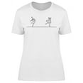 thumbnail image 1 of Ballet Dancer Ballerinas  T-Shirt Women -Image by Shutterstock, Female Large, 1 of 2