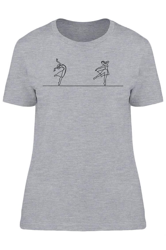 Ballet Dancer Ballerinas T-Shirt Women -Image by Shutterstock, Female Medium