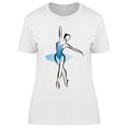 thumbnail image 1 of Ballet Dancer Blue Tutu T-Shirt Women -Image by Shutterstock, Female 3X-Large, 1 of 2