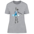 thumbnail image 1 of Ballet Dancer Blue Tutu T-Shirt Women -Image by Shutterstock, Female Large, 1 of 2