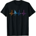 thumbnail image 1 of Ballet Dancer Dance Girl Ballerina Heartbeat Tie Dye T-Shirt men and women can wear, black, white, gifts, 1 of 4