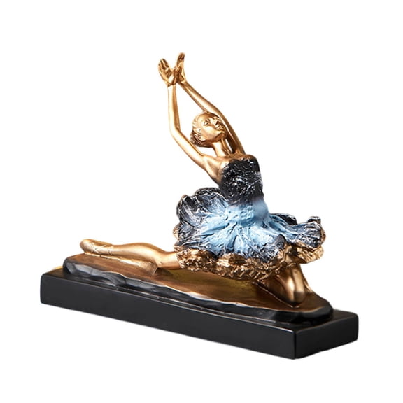 Ballet Dancer Figurine European Girl Dancer Ornament Figure Sculpture Craft For Table Bookcase Accent