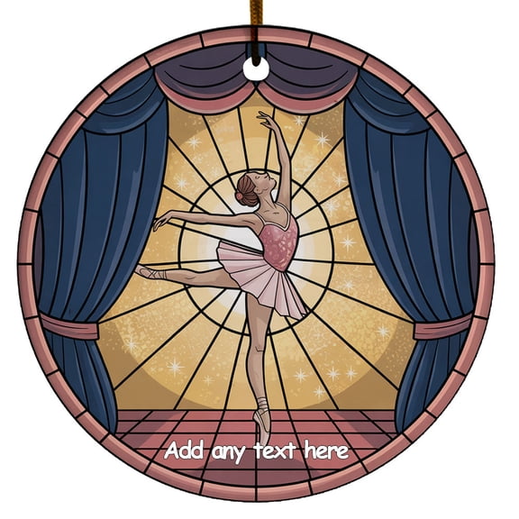 Ballet Dancer Ornament Unique Personalized Ornament Christmas 2025, Custom Text Keepsake for Sports Lovers, Friends & Families