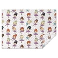 thumbnail image 1 of Ballet Dancer Princess Pattern Rectangle Tablecloth 60"x84",Waterproof Polyester Rectangle Table Cloth, Wipeable Spillproof Polyester Tablecloth for Dining, Camping, Indoor and Outdoor, 1 of 5
