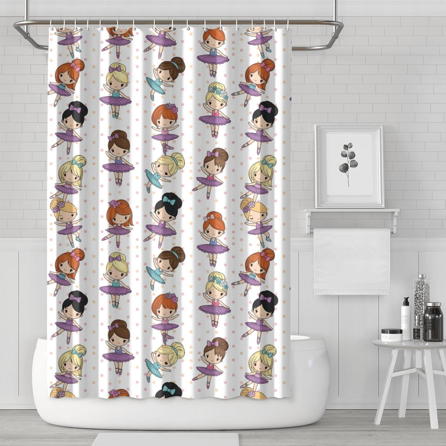 Nutcracker Print Pattern Bathroom Shower Curtain