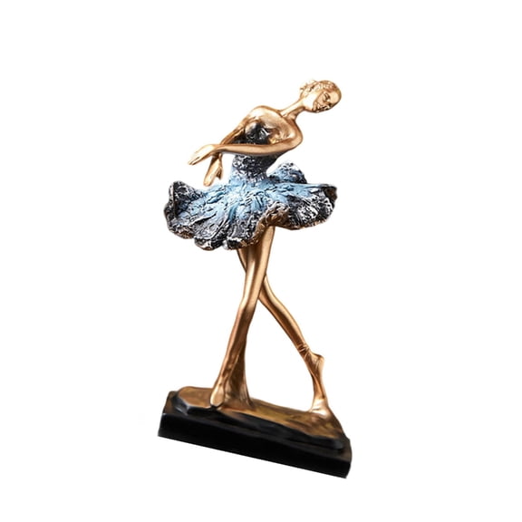 Ballet Dancer Statue Resin Dancer Figurines Decoration Piece for Shelf Desktop Resin