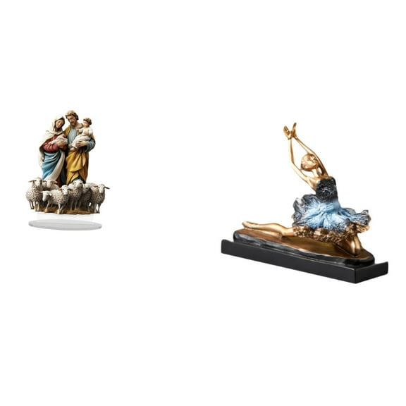 Ballet Dancer Statue Table Sign Acrylic Desktop Decor Lightweight Material for Home Office Holiday Corner Display