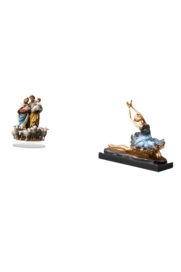 Ballet Dancer Statue Table Sign Acrylic Desktop Decor Lightweight Material for Home Office Holiday Corner Display