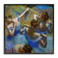 thumbnail image 1 of Ballet Dancers Blue Green Classic Degas Painting Novelty Framed Art Print Wall Art, 17x17, 1 of 5