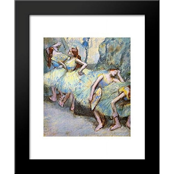 Ballet Dancers in the Wings 20x24 Framed Art Print by Edgar Degas