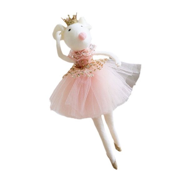 Ballet Dolls Christmas Tree Ornament for Holiday Festival 20cm Ballet Dancer Figurine Decoration