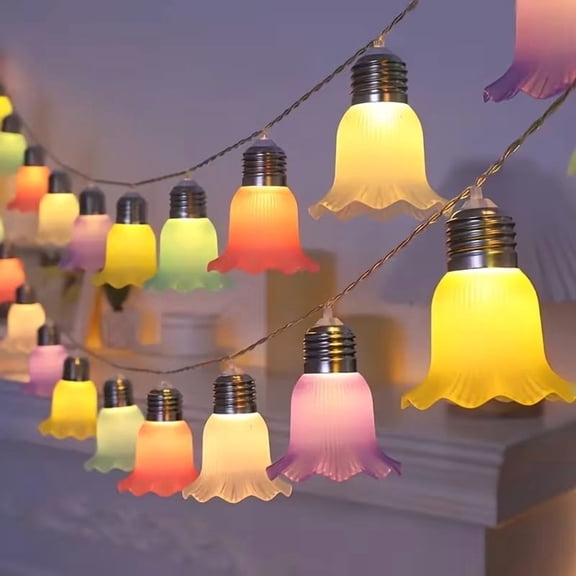 Ballet Dress Fairy Light String - Whimsical Flower LED Lights for Weddings, Valentine's Day, Birthdays, and Christmas Decor