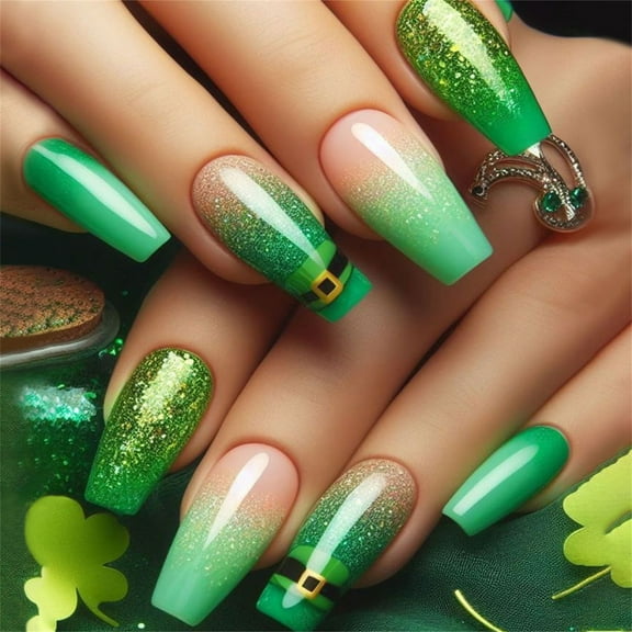 Ballet Fake Nails Patricks Day Artificial Nails False Nails Glues On Nails Designs French Nails Tips