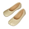 thumbnail image 1 of Ballet Flats Shoes for Women Dressy&nbsp;Dance Class Beige Tabi Ballet Slippers, 1 of 8