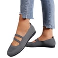 thumbnail image 1 of Ballet Flats Shoes for Women Slip On Knit Loafers with Arch Support Comfortable Dressy Casual Work Shoes, 1 of 6