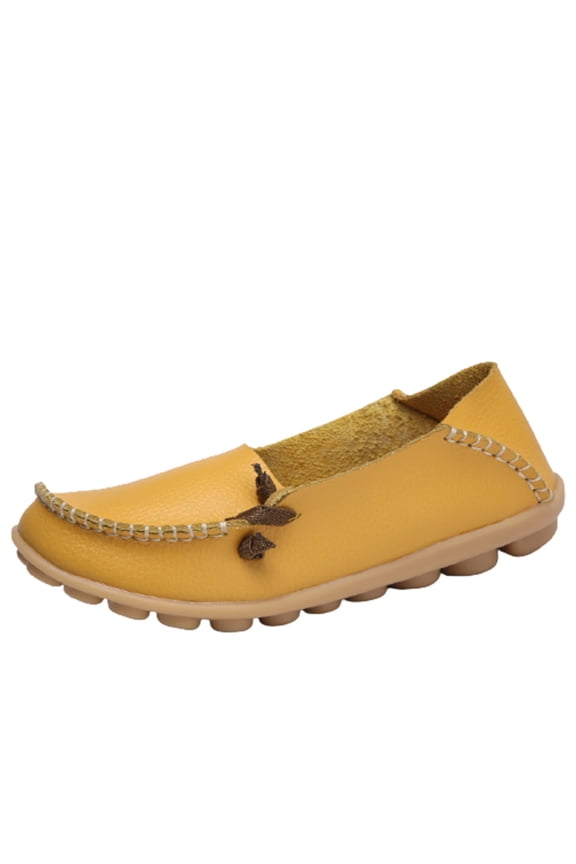Ballet Flats for Women Casual Slip On Loafers Vintage Moccasin Style Boat Shoes Lightweight Anti-Slip Nurse Work Sneaker