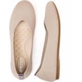 thumbnail image 1 of Flatgios Women's Ballet Flats Knitted Round Toe Flat Women's Walking Shoes Comfortable Casual Shoes Nude-10, 1 of 4