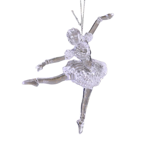 Ballet Girl Christmas Tree Hangings Holiday Theme Acrylic Ornament Handmade Decorative Pendant for Party and Vehicle