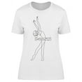 thumbnail image 1 of Ballet Girl Dancing Design T-Shirt Women -Image by Shutterstock, Female Small, 1 of 2