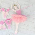 thumbnail image 1 of Ballet Girl Flag Pulling Dance Girl Flower Ball Decoration Articles Girl Articles,Pink Banner Pulling Balloon, 1 of 9
