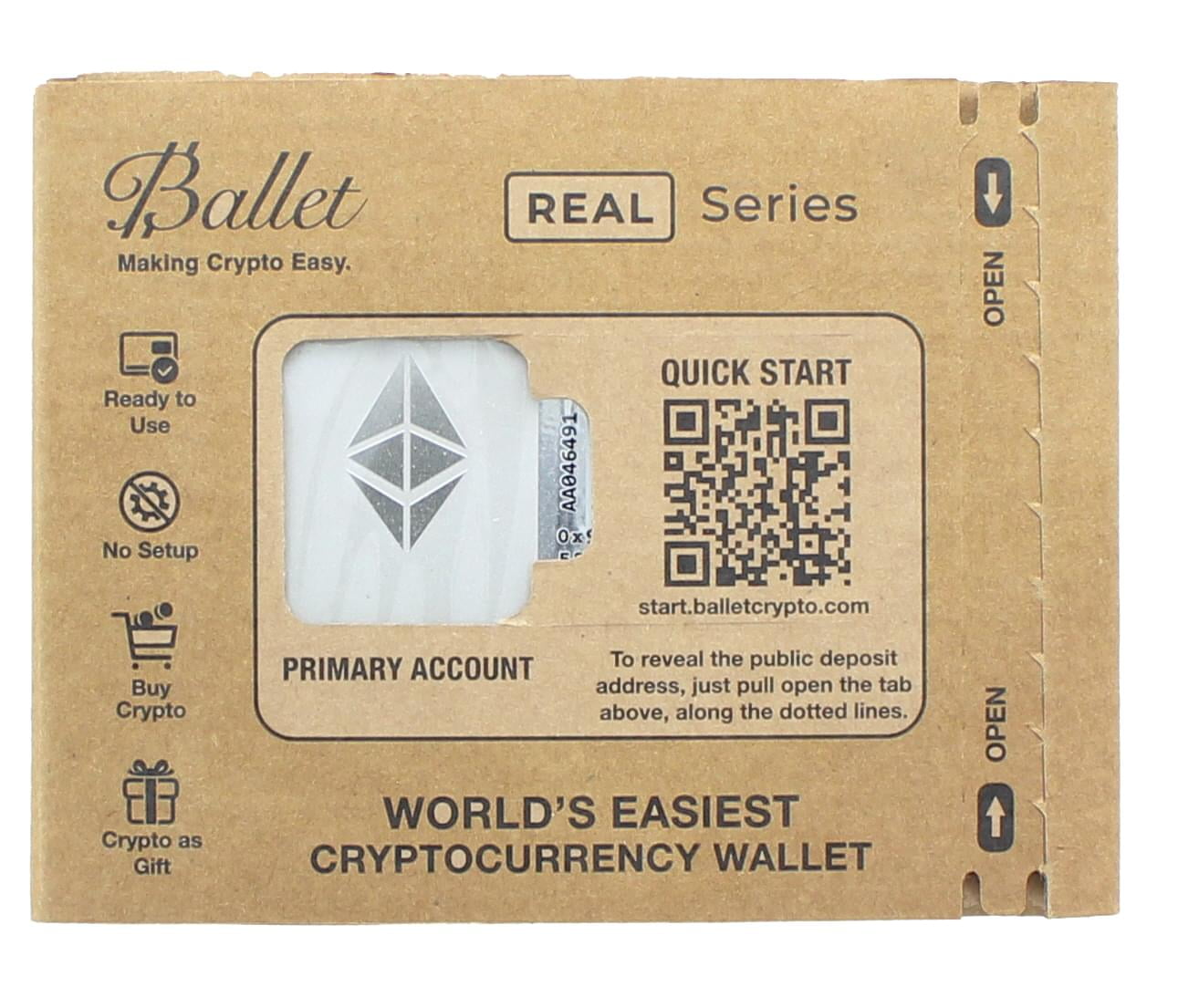 Ballet Global. BAL-94319-C Ballet REAL Series Ethereum Cold Storage Wallet  Card - Walmart.com