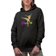 thumbnail image 1 of Ballet Gold Girl Merch Gift Ideas for Dancers Black Hooded Sweatshirt or Hoodie, Small, 1 of 5