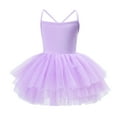 thumbnail image 1 of Ballet Leotards for Girls Size 12-14 Camisole Tutu Skirts Shiny Sequin Flower Embroidery Dance Dress Gymnastics Bodysuit Outfit Light Purple,XS, 1 of 2