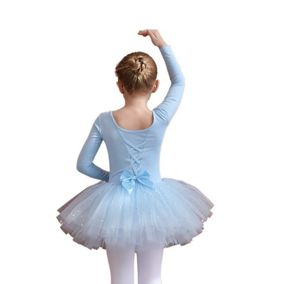 Ballet Leotards for Girls Tulle Bowknot Skate Ballerina Outfit for Girls Ballerina Costume for Dance