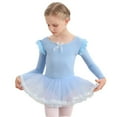 thumbnail image 1 of Ballet Leotards for Girls with Skirt Ruffle Sleeve Ballet Dance Dress Outfit 2-13 Years, 1 of 5