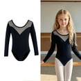 thumbnail image 1 of Ballet Leotards for Teens Long Sleeve Black Girls Leotards for Dance Kids Ballet Outfit Girls Clothing Size 7-8 Years, 1 of 3