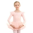 thumbnail image 1 of Ballet Leotards with Skirt Toddler Girls Dance Ballerina Outfit Dresses Short Sleeve, 1 of 5