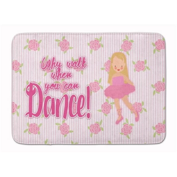 Ballet Long Blonde Hair Machine Washable Memory Foam Mat