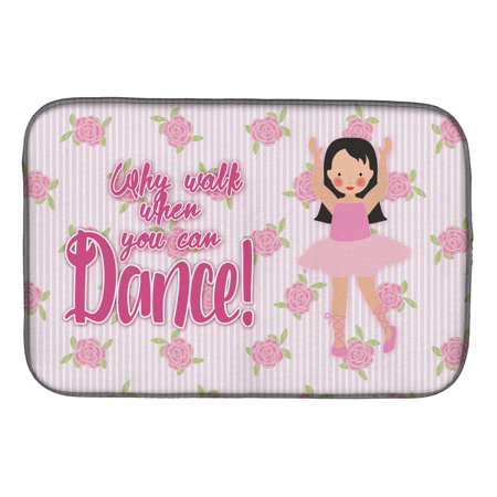 Ballet Long Dark Hair Dish Drying Mat